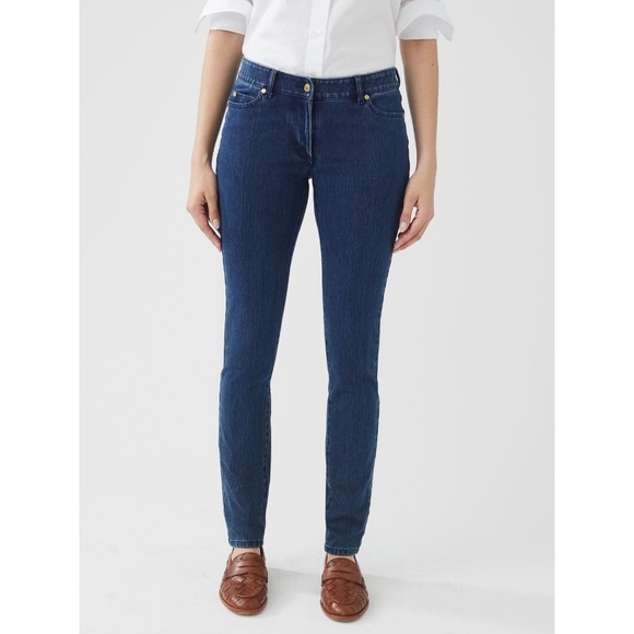 J.McLaughlin Lexi Skinny Jeans Stretch Denim Pants Medium Rise Pockets, Size 2 - Picture 1 of 10